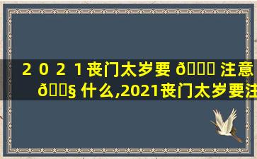 ２０２１丧门太岁要 🍁 注意 🐧 什么,2021丧门太岁要注意什么